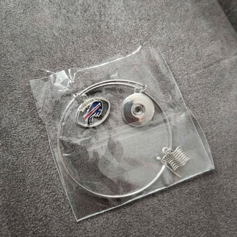 Buffalo Bills charm bangle bracelet